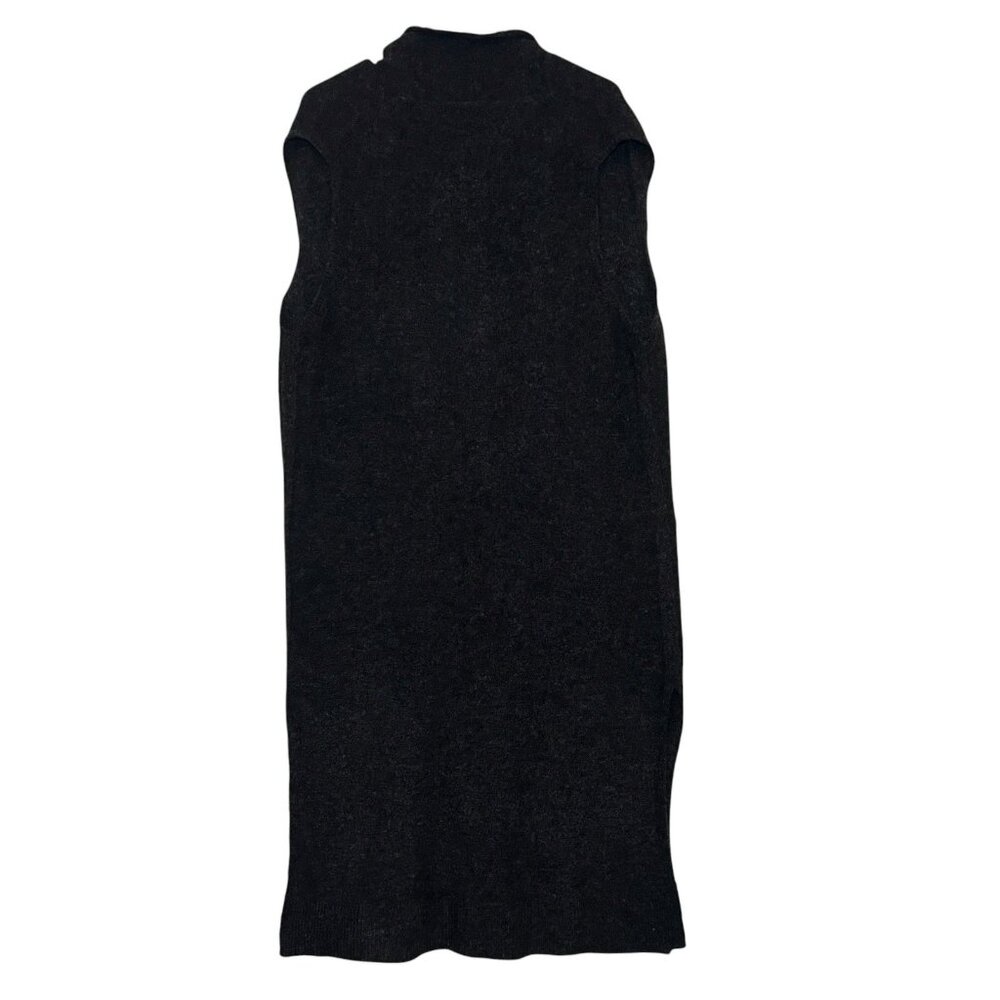 Aritzia Wilfred Long Cardigan Vest Open Front Sweater Wool/Mohair Large Dunkirk - Picture 3 of 10